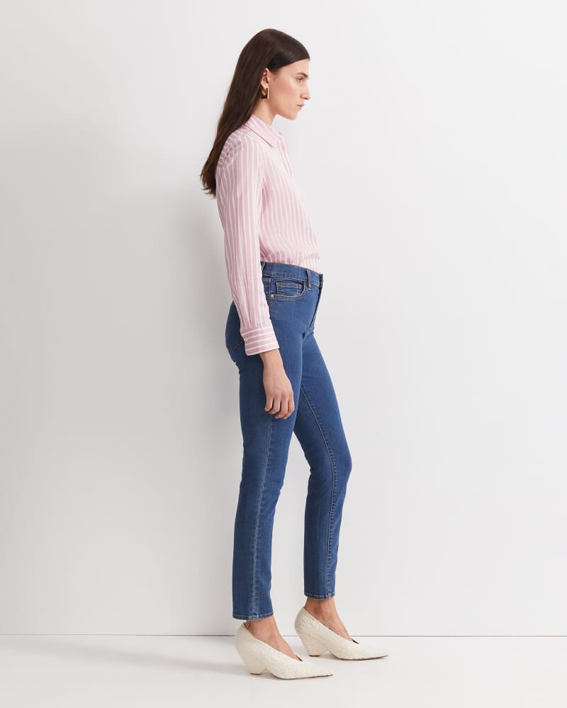 Jackie High Waist Skinny Jean in MID WASH