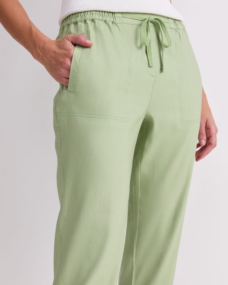Rosa Linen Pant in APPLE