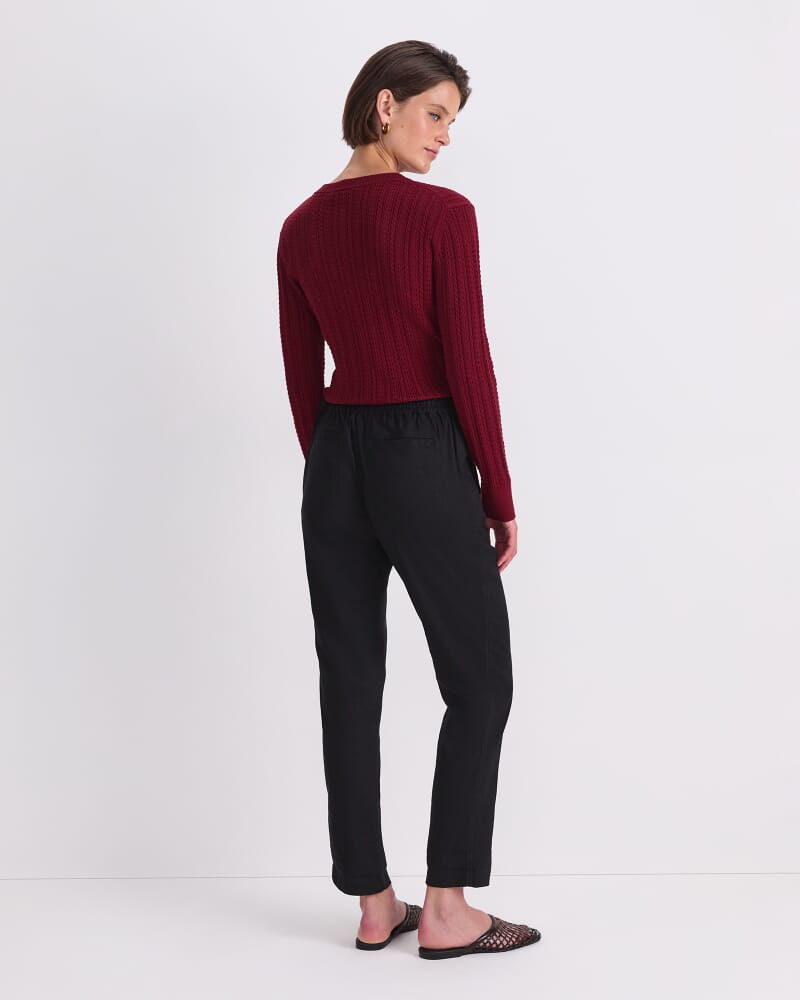 Rosa Linen Pant in BLACK