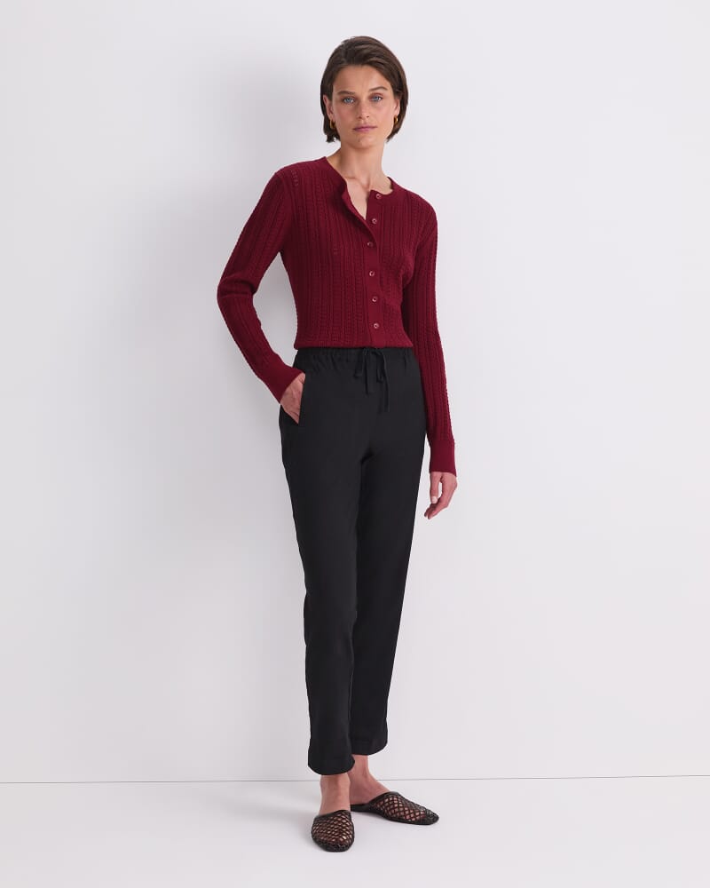 Rosa Linen Pant in BLACK