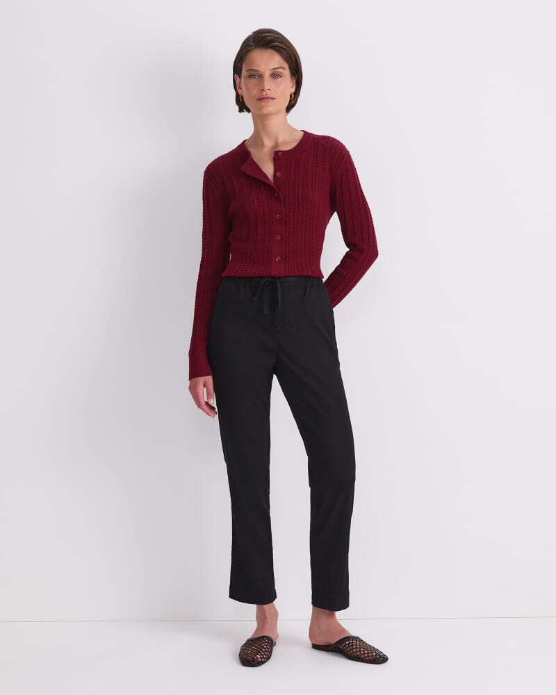 Rosa Linen Pant in BLACK