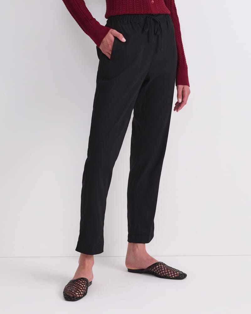 Rosa Linen Pant in BLACK