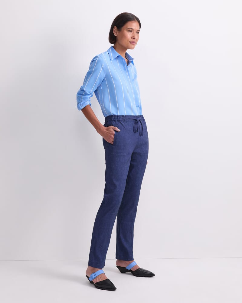 Rosa Linen Pant in INDIGO