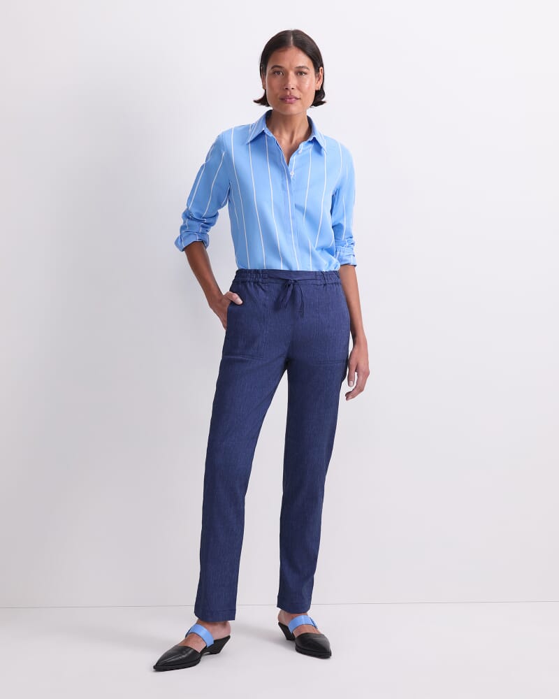 Rosa Linen Pant in INDIGO