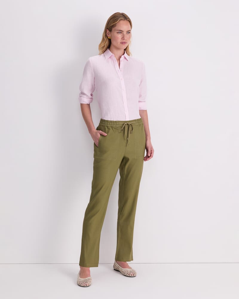 Rosa Linen Pant in KHAKI