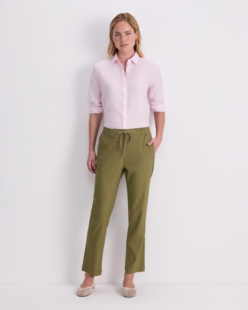 Rosa Linen Pant in KHAKI