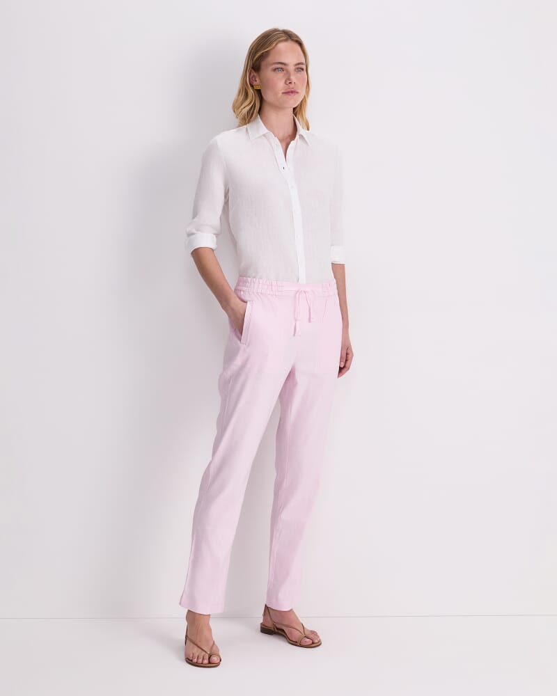 Rosa Linen Pant in LIGHT PINK