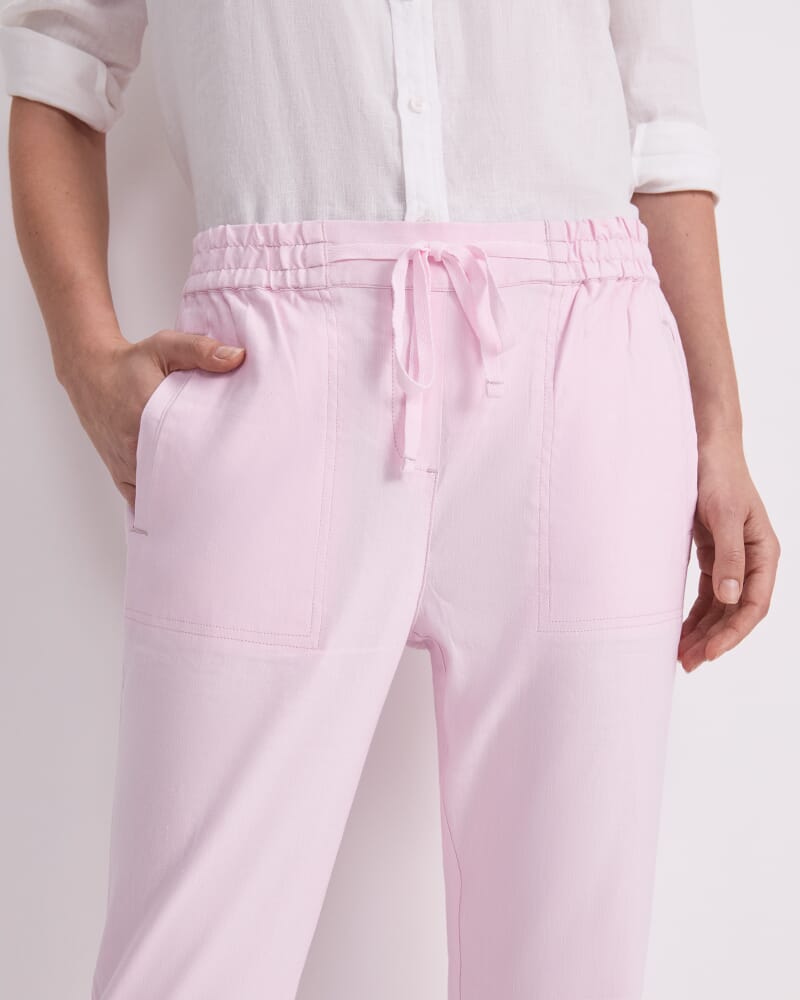 Rosa Linen Pant in LIGHT PINK