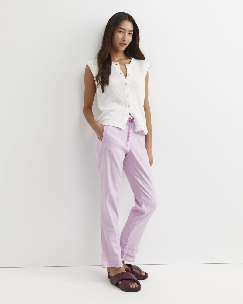 Rosa Linen Pant in ORCHID