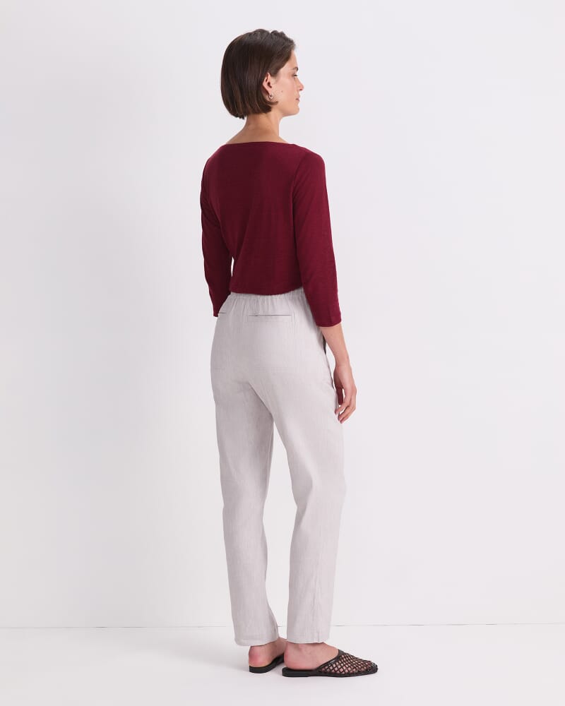 Rosa Linen Pant in STRING