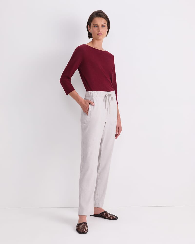 Rosa Linen Pant in STRING
