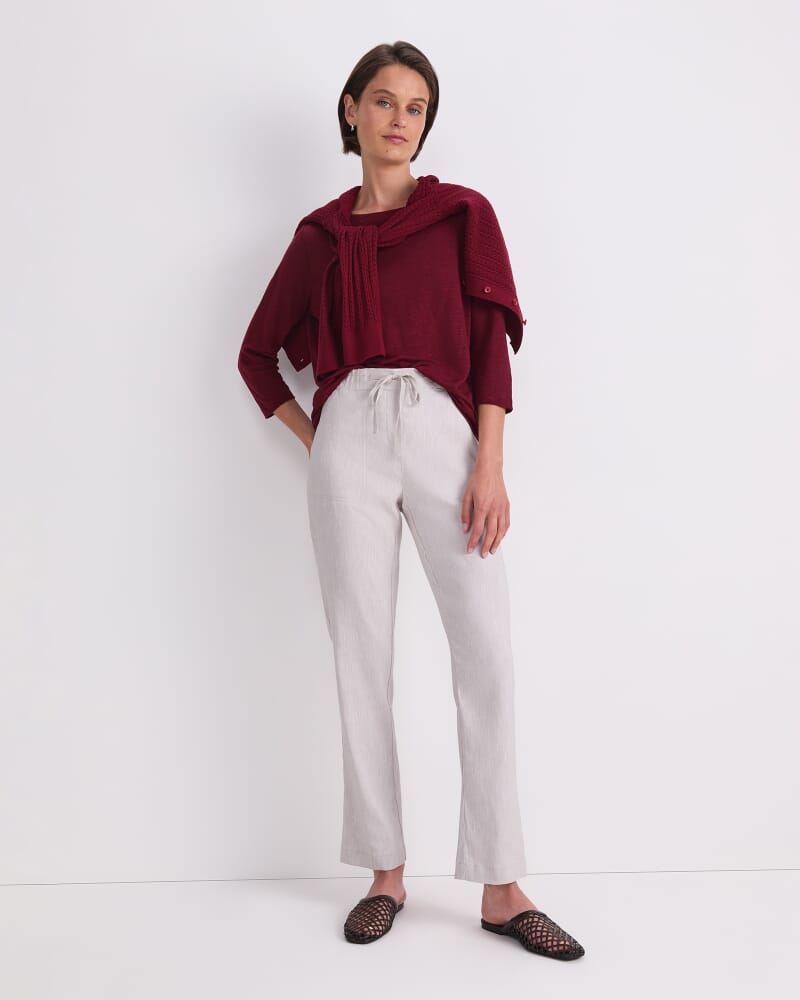 Rosa Linen Pant in STRING