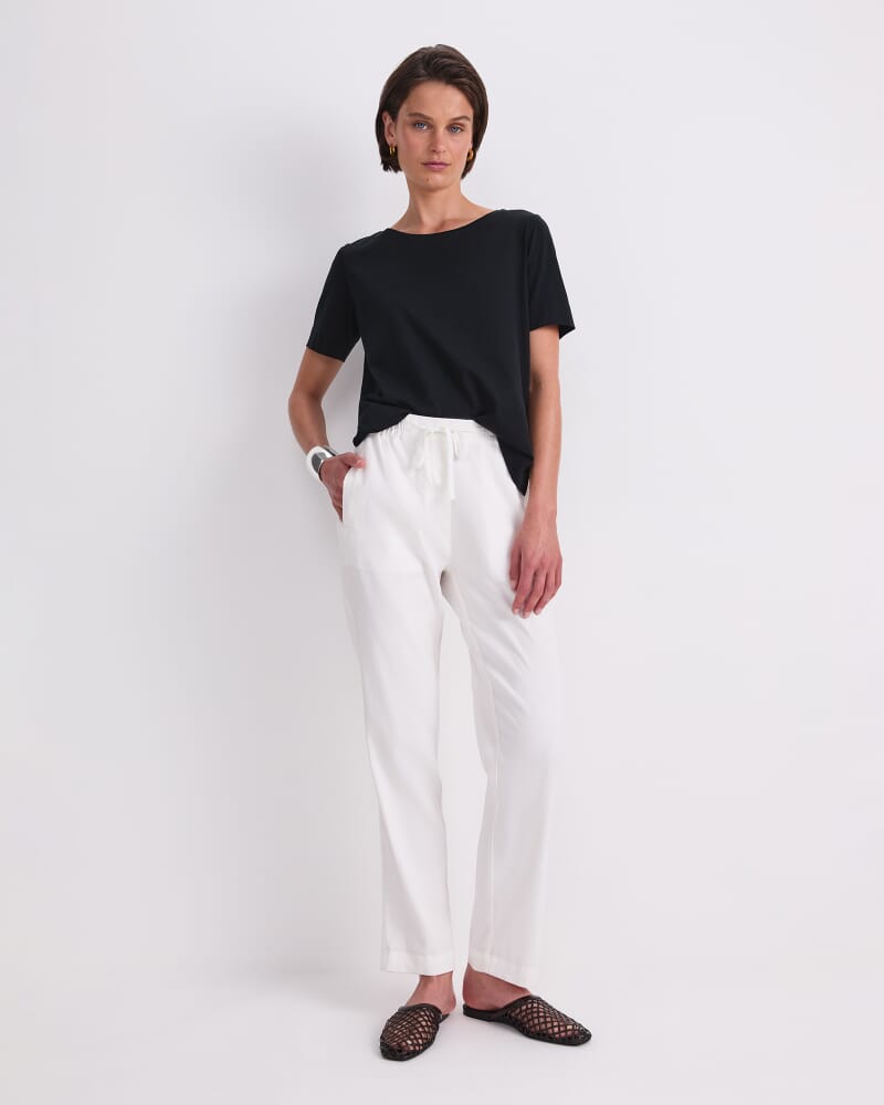 Rosa Linen Pant in WHITE