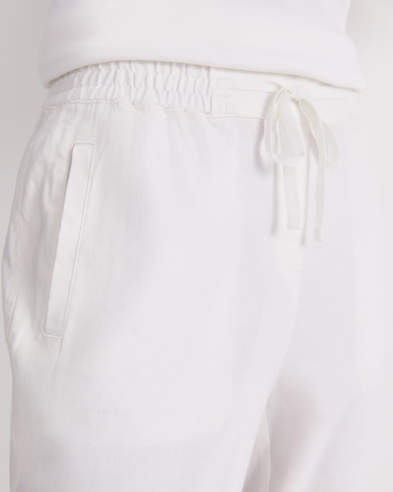 Rosa Linen Pant in WHITE