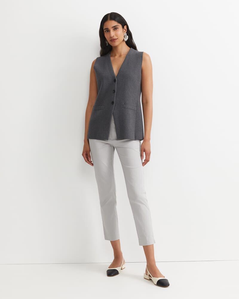 Evie Capri Pant in SILVER