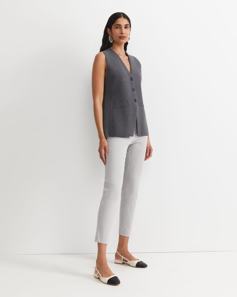 Evie Capri Pant in SILVER