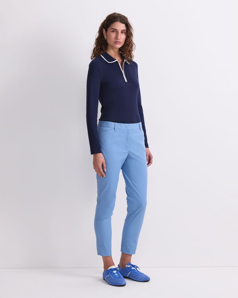 Evie Capri Pant in CERULEAN