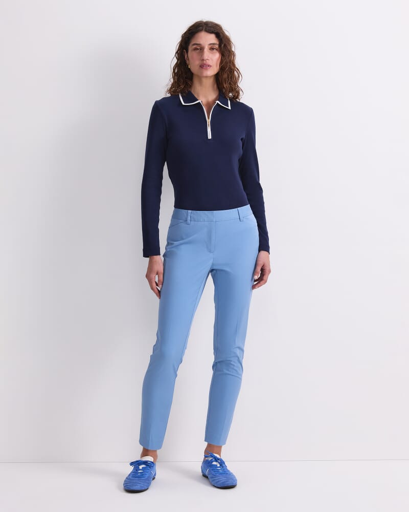 Evie Capri Pant in CERULEAN