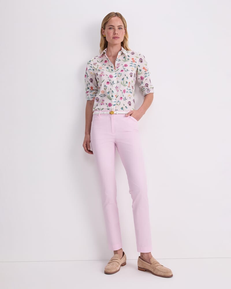Evie Capri Pant in LIGHT PINK