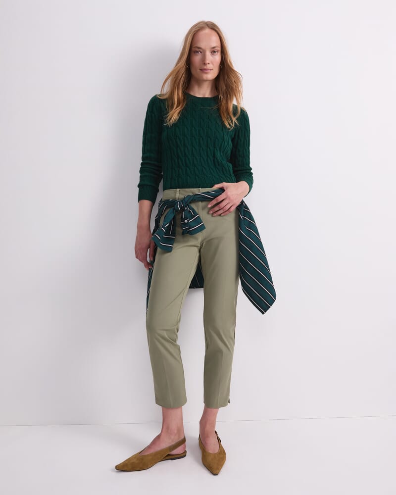 Evie Capri Pant in SAGE