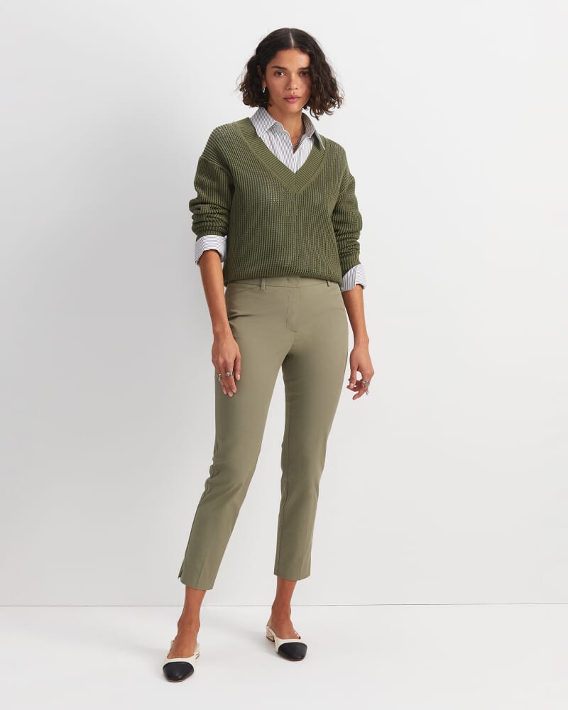 Evie Capri Pant in SOFT KHAKI