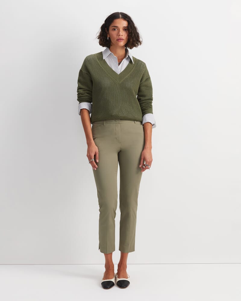 Evie Capri Pant in SOFT KHAKI