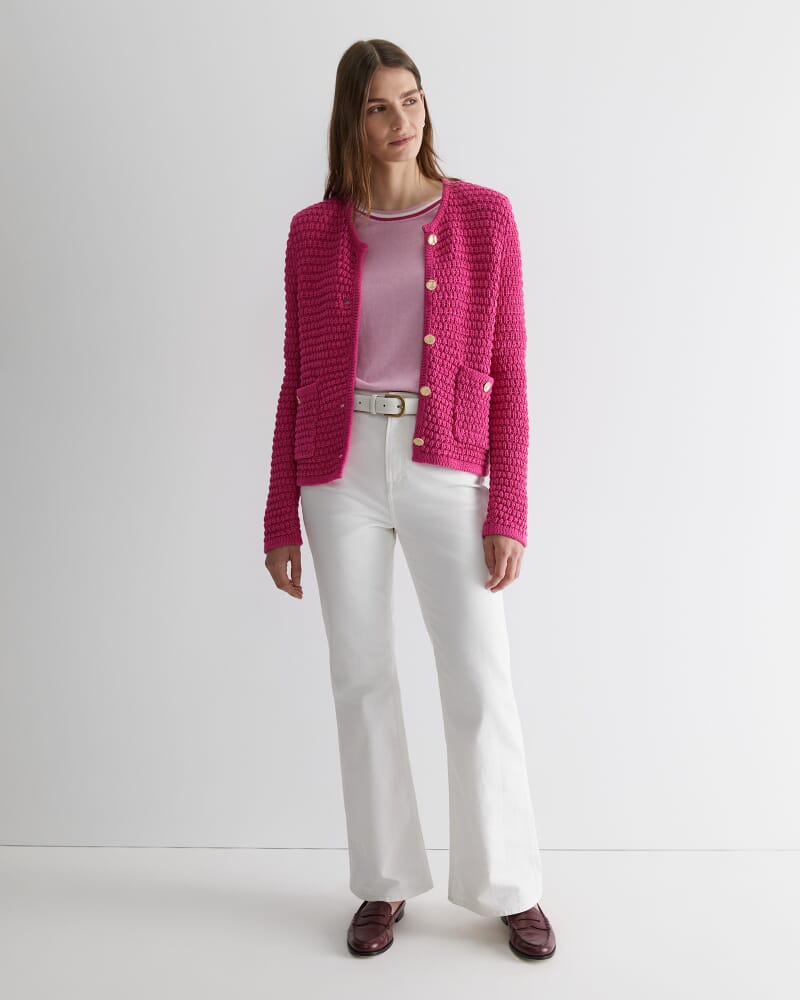 Alphine Silk Blend Knit Top in CANDY