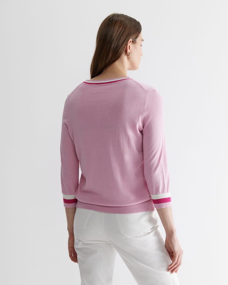 Alphine Silk Blend Knit Top in CANDY
