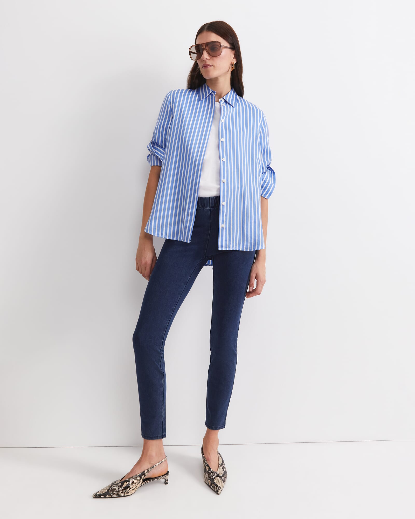 Felicity Denim Pull On Pant