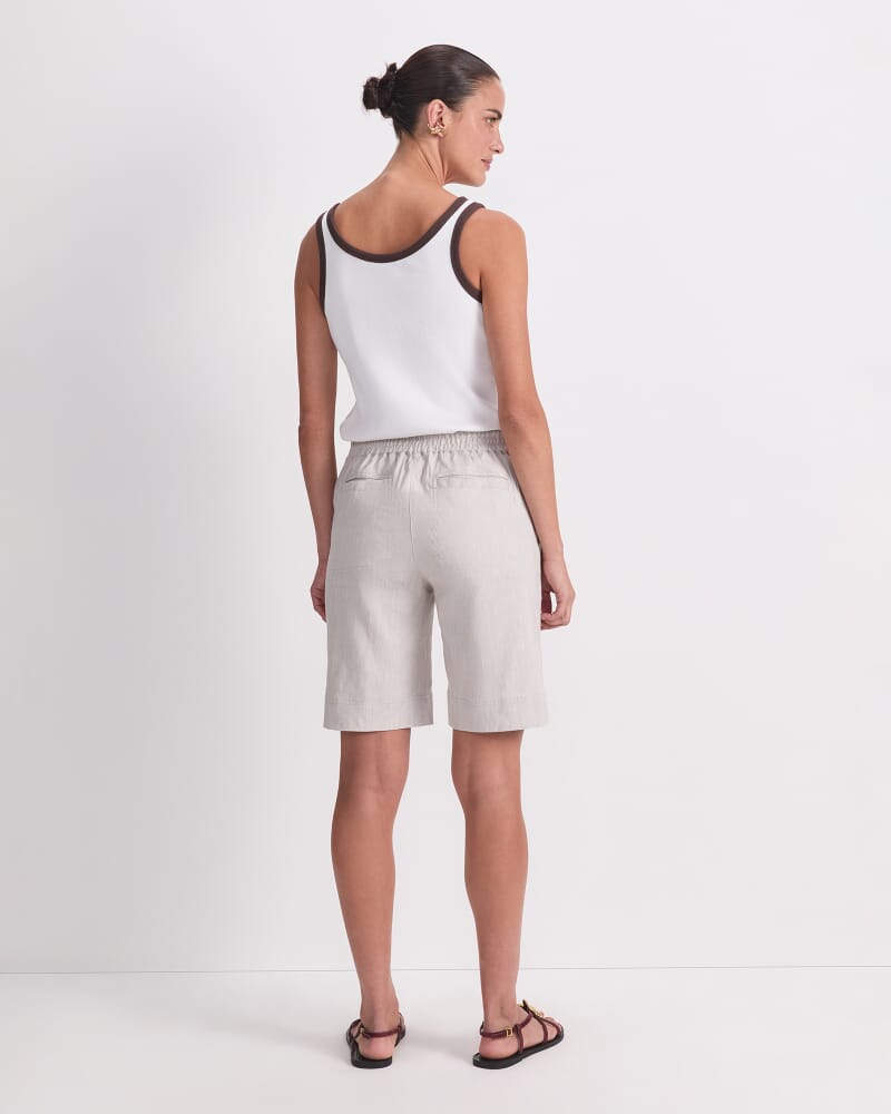 Rosa Linen Short in NATURAL