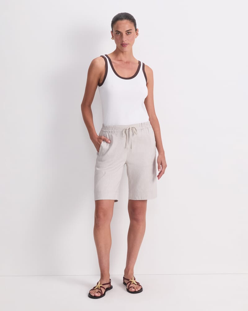 Rosa Linen Short in NATURAL
