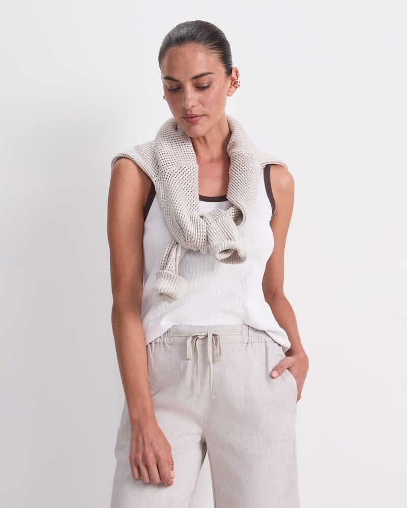 Rosa Linen Short in NATURAL