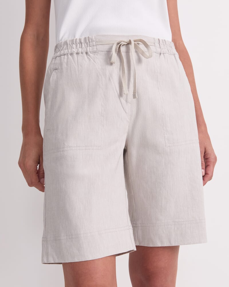 Rosa Linen Short in NATURAL