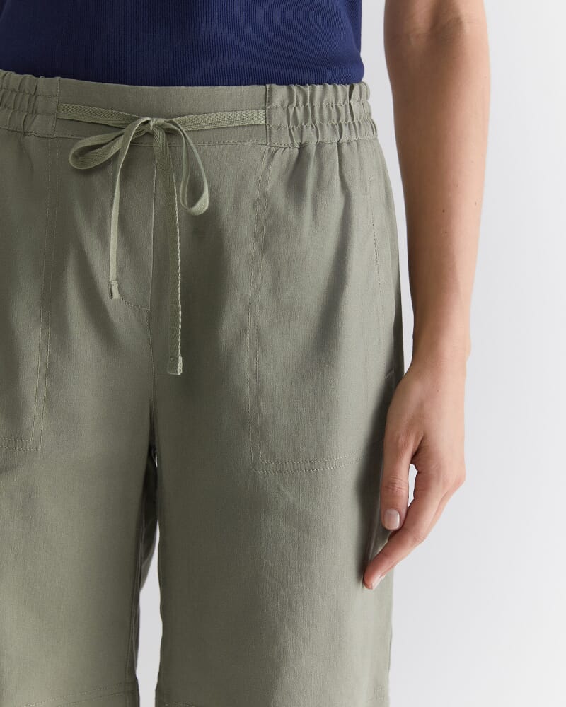 Rosa Linen Short in KHAKI