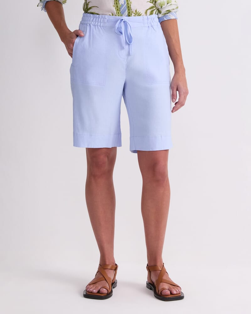 Rosa Linen Short in PALE BLUE