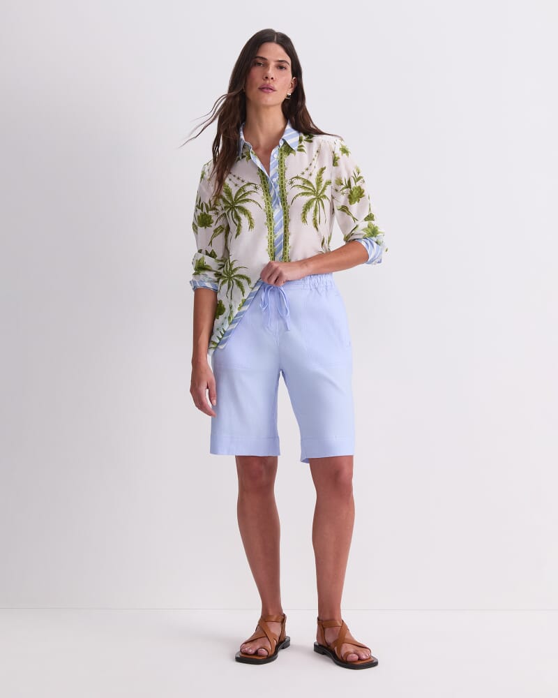 Rosa Linen Short in PALE BLUE