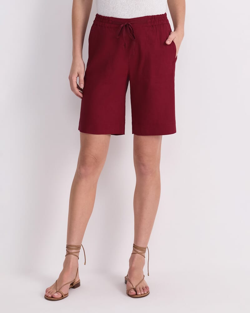 Rosa Linen Short in PINOT