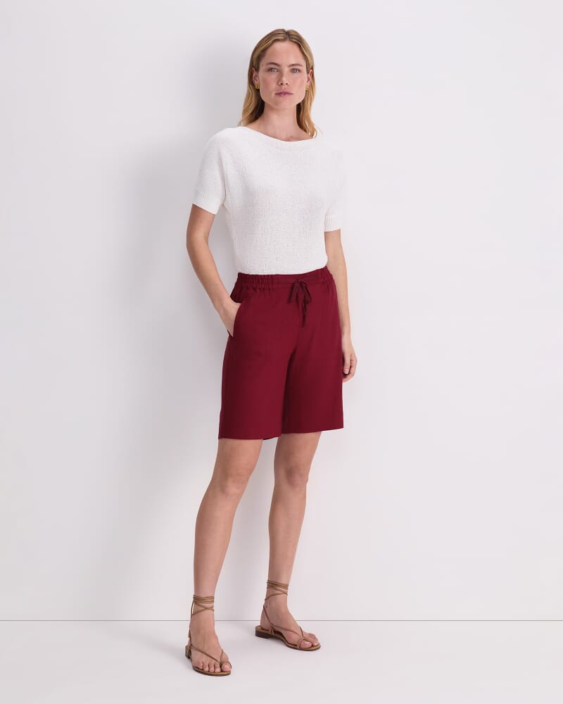 Rosa Linen Short in PINOT