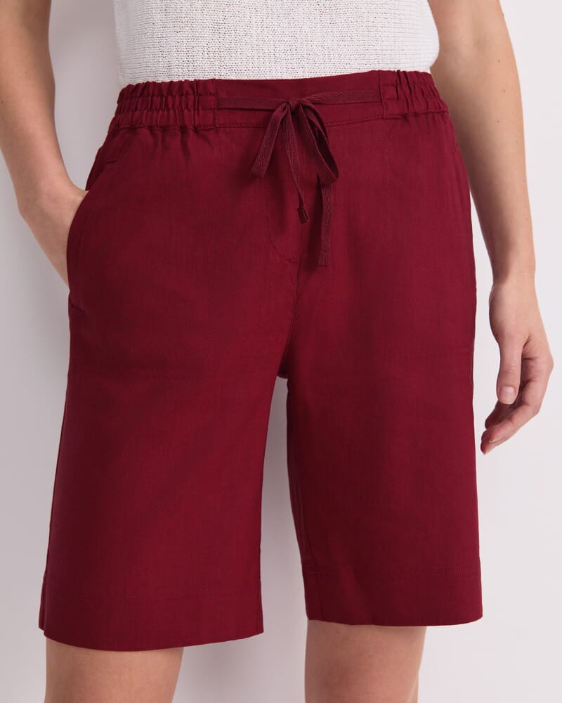 Rosa Linen Short in PINOT