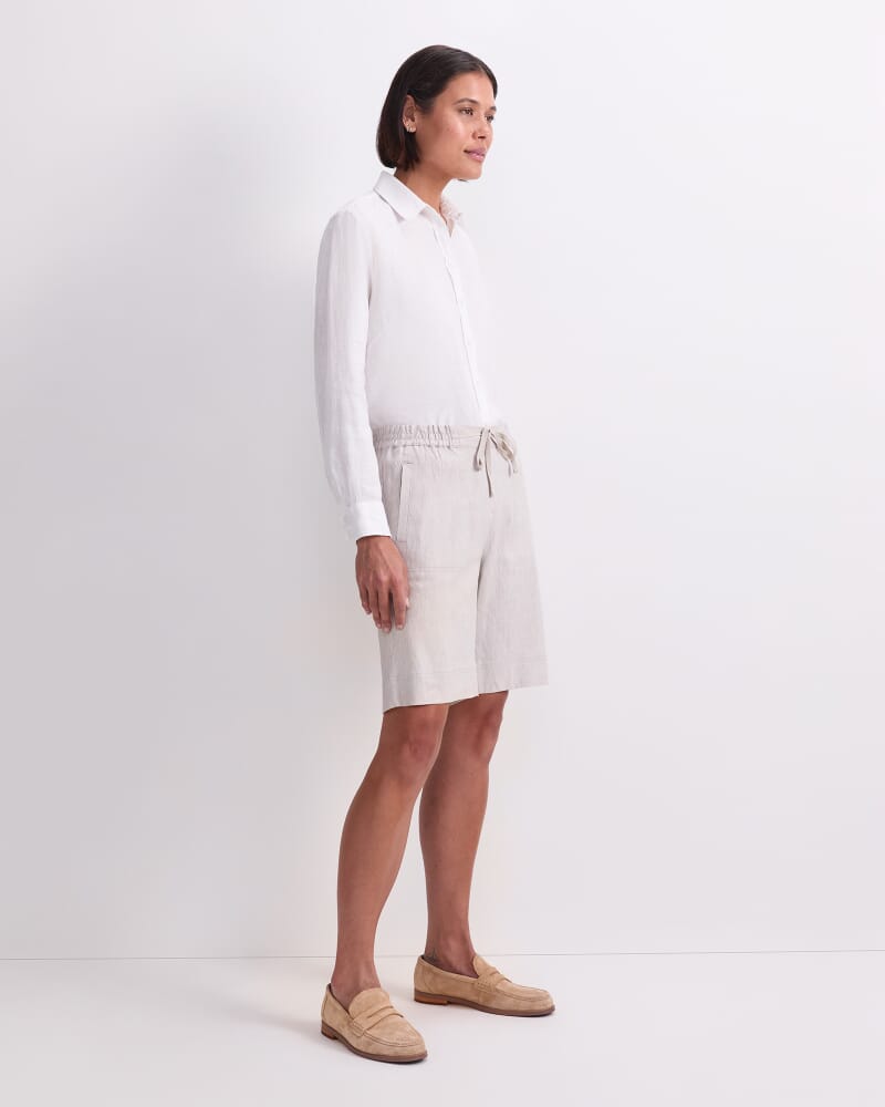 Rosa Linen Short in STRING