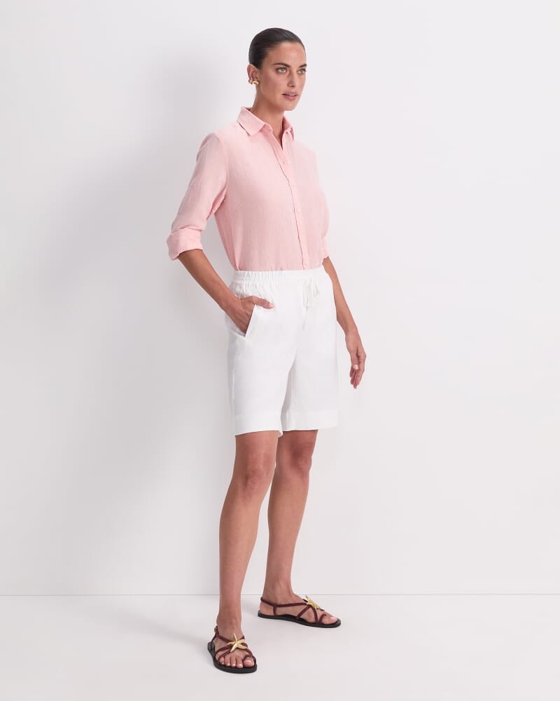 Rosa Linen Short in WHITE