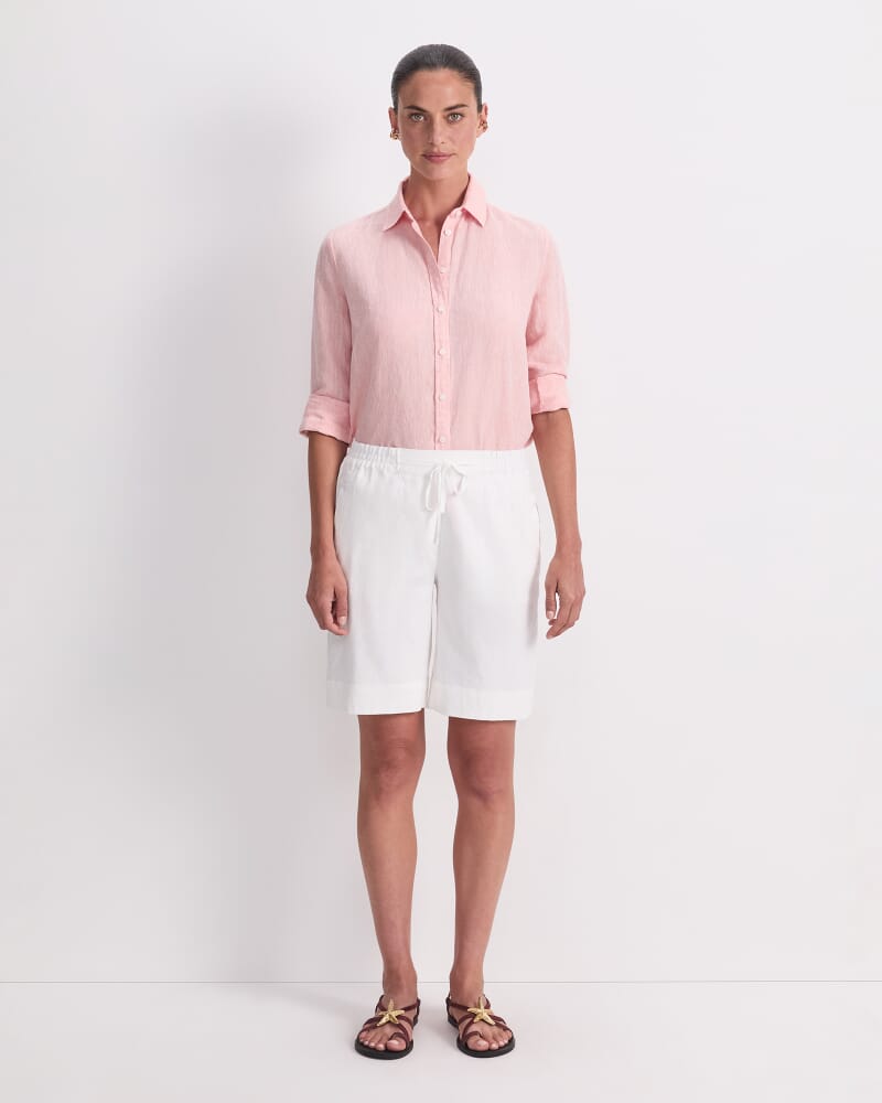 Rosa Linen Short in WHITE