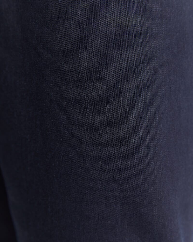 Rosa Crop Linen Pant in CLASSIC NAVY