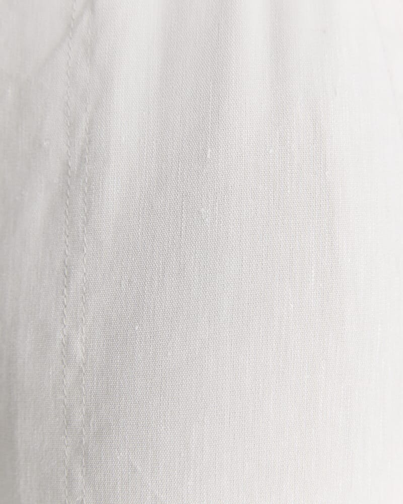 Rosa Crop Linen Pant in NATURAL