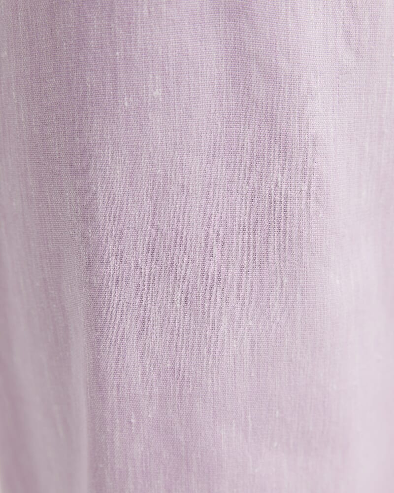 Rosa Crop Linen Pant in ORCHID