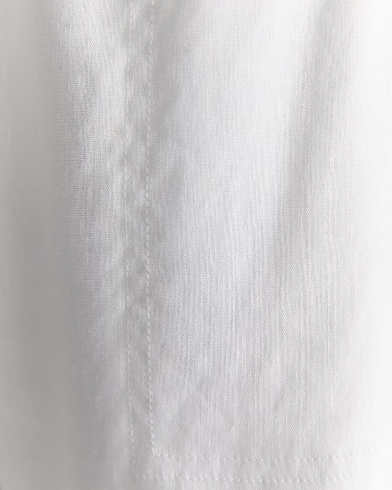 Rosa Crop Linen Pant in WHITE