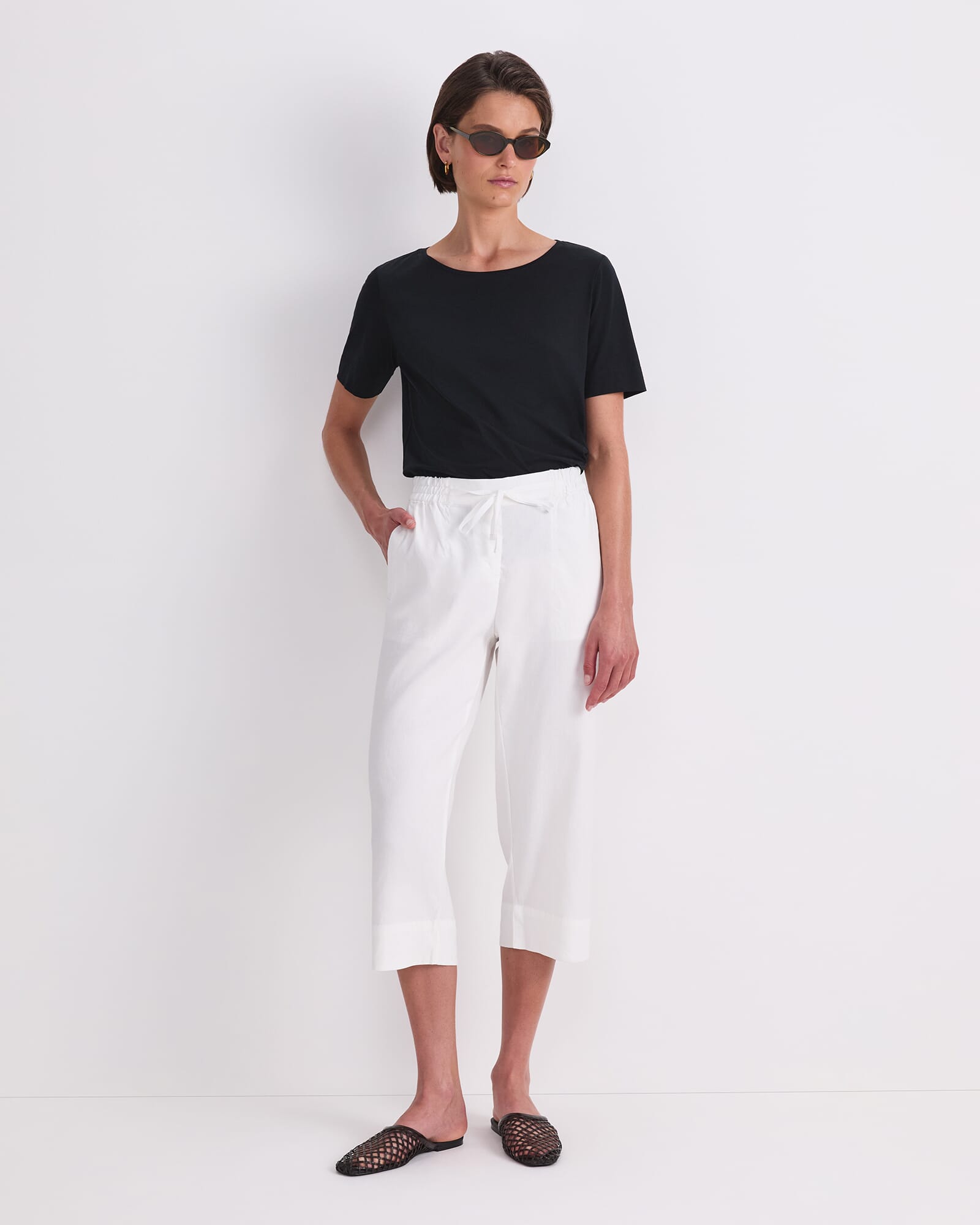 Rosa Crop Linen Pant
