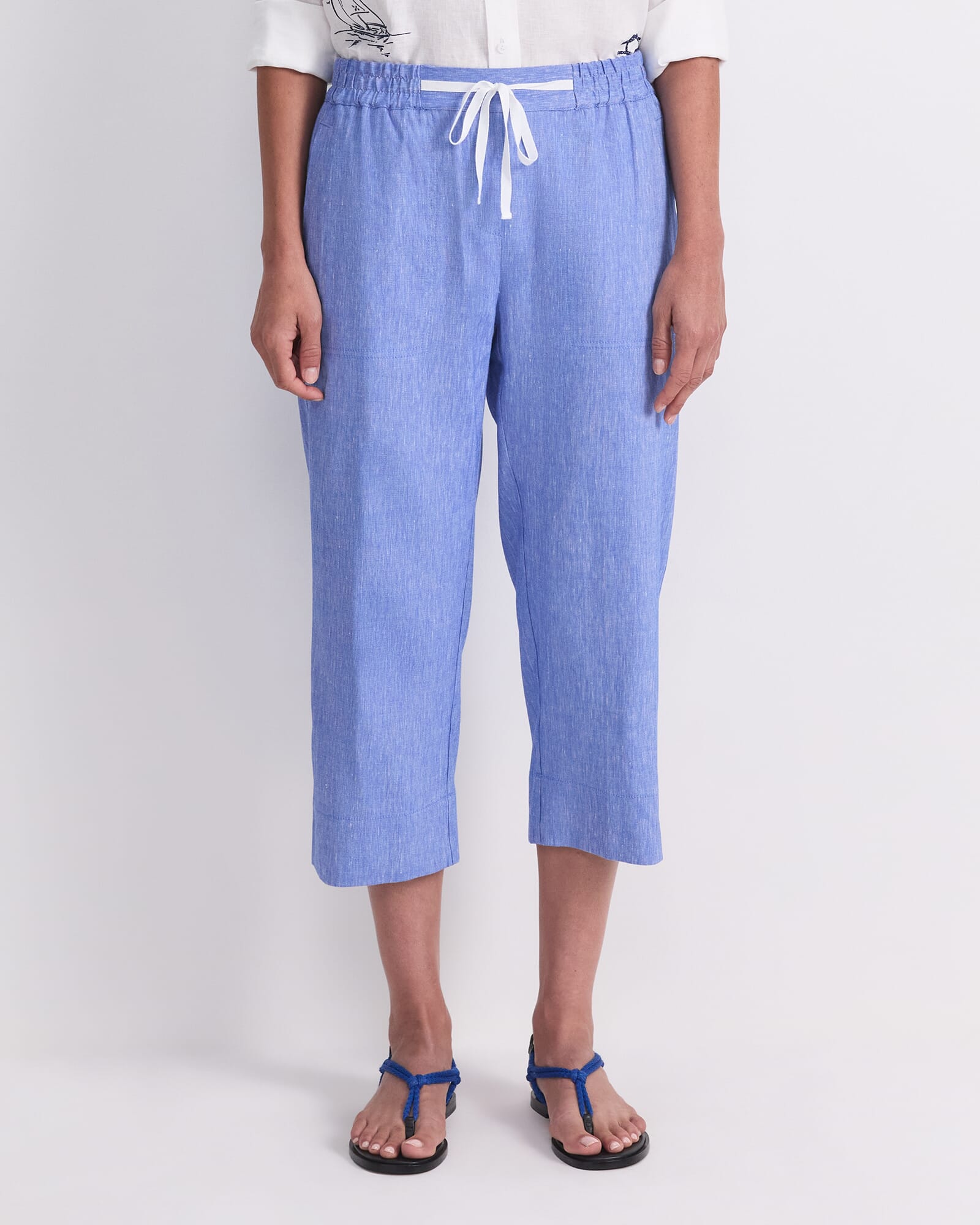 Rosa Crop Linen Pant
