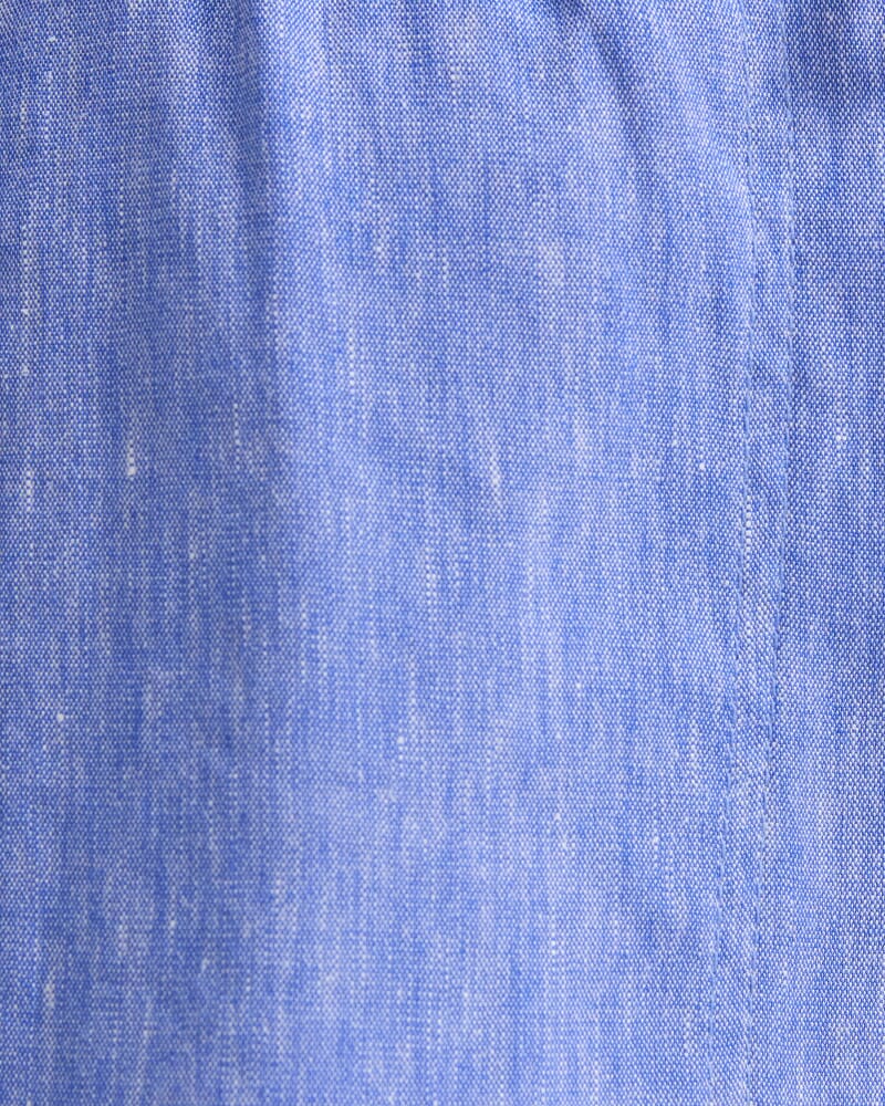 Rosa Crop Linen Pant in CERULEAN