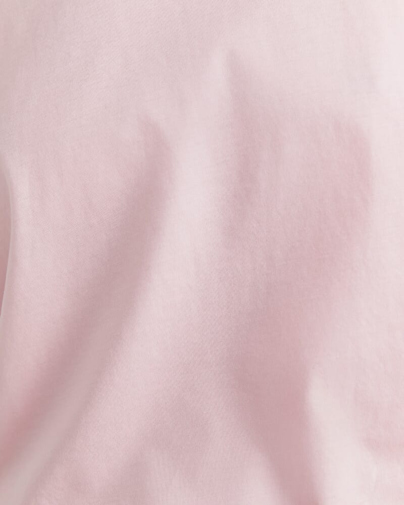 Mercerised Cotton 3/4 Sleeve Tee in SOFT PINK